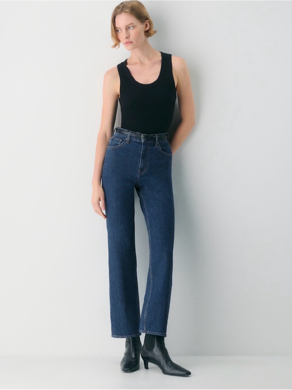 Denim Forum The Arlo Hi-Rise Straight Jean